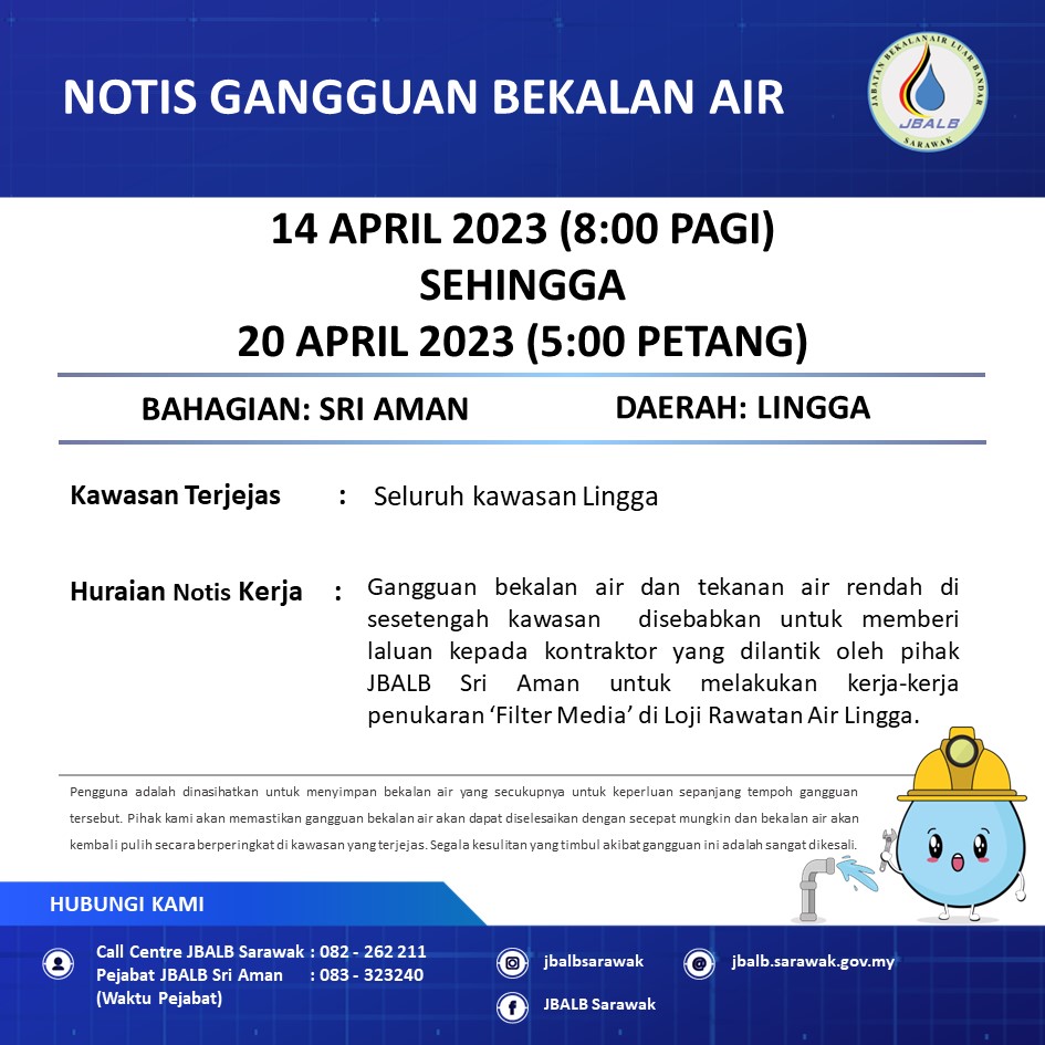 Announcement Official site of Sarawak Rural Water Supply Department (JBALB)
