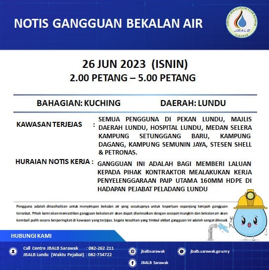 Announcement Official site of Sarawak Rural Water Supply Department (JBALB)