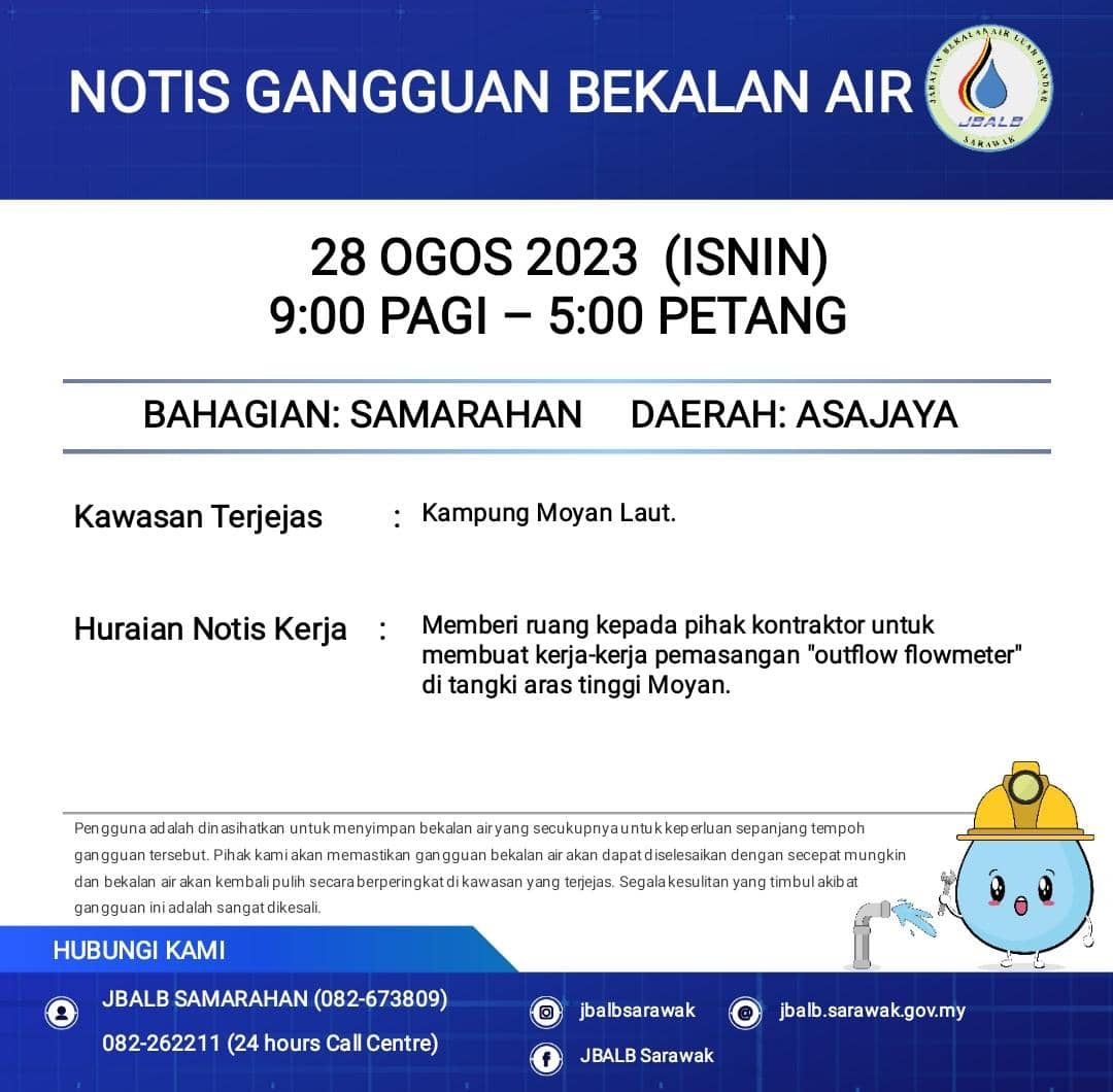 Announcement Official site of Sarawak Rural Water Supply Department (JBALB)