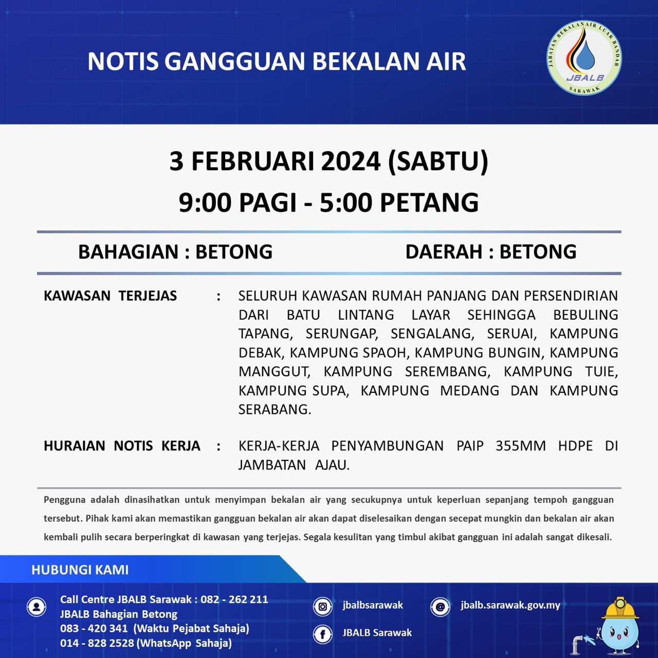 Photo Gallery Official site of Sarawak Rural Water Supply Department (JBALB)